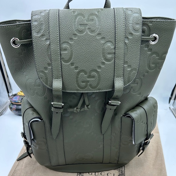 Gucci GG embossed leather LARGE backpack made in Italy NWT - Picture 1 of 14
